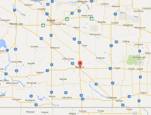 weyburn map